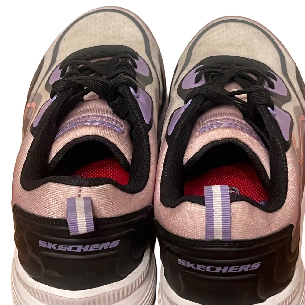 Sketchers Carbix Comp Toe Sneaker Work Shoe Size 8 white/purple - Picture 8 of 14